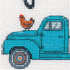 Dimensions Farm Fresh Personalized Counted Cross Stitch Kit for Beginners, 6" Diameter, 4 Piece...