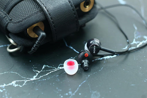 X-DF Simple Soft Silicone Earbuds Replacement Tips Fit Compatible with in-Ear Headphones (Inner Hole from 3.8mm - 4.2mm Earphones), Simple Ear Tip...