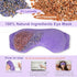 Weighted Eye Mask for Sleeping, Soft Heated Eye Mask, Moist Heat Warm Compress for Eyes, Natural Lavender & Flaxseeds Microwave Reusable Sleep Mas...