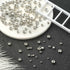 Stiesy 200 Pcs Brass Spacer Beads 3mm 4mm 5mm 6mm Round Loose Beads for Jewelry Making Supplies...