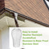 16PCS Gutter Guards 3 in Gutter Downspout Guard Adjustable Aluminium Leaf Filter Strainer, Gutter Protector from Leaves Filter Gutter Protection f...