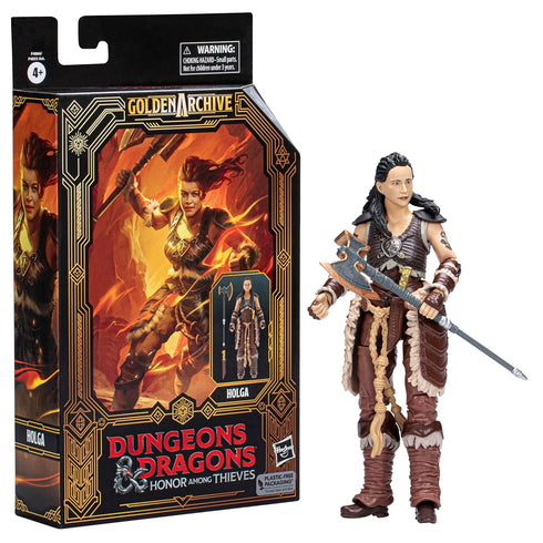 Dungeons & Dragons Honor Among Thieves Golden Archive Holga Collectible Figure 6-Inch Scale D&D Action Figures...