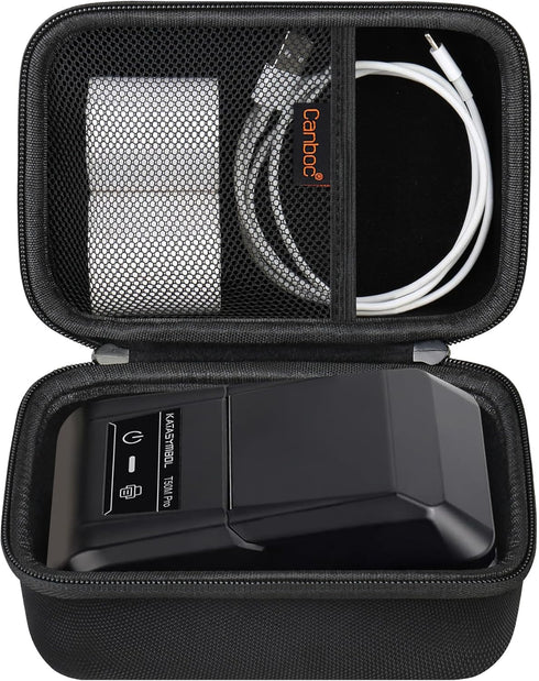 Canboc Carrying Case Compatible with SUPVAN T50M Pro Bluetooth Label Maker, Portable Mini Thermal Inkless Labeler Storage Bag fit Printer Labels, ...