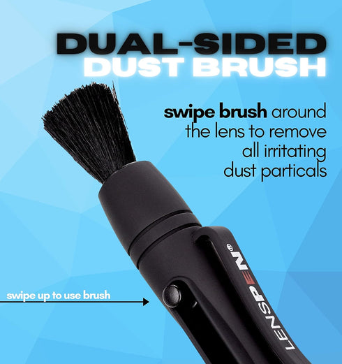LensPen VR Headset Lens Cleaning Pen Gift – Original Black Carbon Patented Tech - Remove Fingerprints Dust Grease + Reduce Fog to Clean Augmented ...