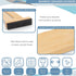 Adjustable Bamboo Drawer Dividers, Large 17"-22", Expandable Long Drawer Organizers and Separators for the Kitchen, Dresser, Bedroom, Bathroom, Of...