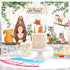 Woodland Baby Shower Backdrop 3.6 x 6 ft Woodland Jungle Animals Birthday Party Decorations Background for Safari Jungle Baby Shower Photography P...