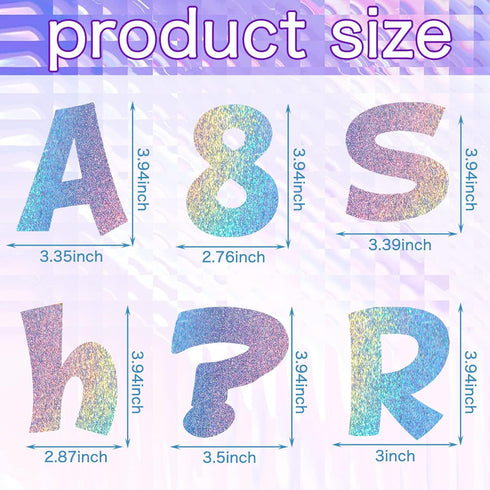 Gueevin 216 Pcs Bulletin Board Letters for Classroom Numbers Alphabet and Punctuation Cutouts Poster Board Letters with Adhesive Dots for School W...