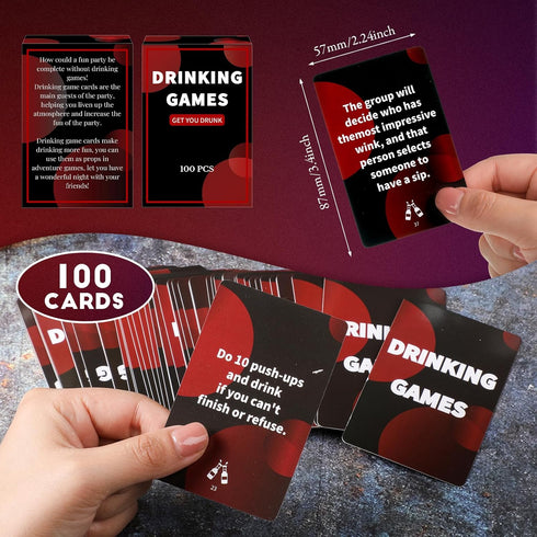 Poen Drinking Games with 1 Box of Cards Fun Party Game for Adults Girls Night Drinking Game for Bachelorette Party Adults Birthday Wedding...