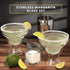 Dragon Glassware Margarita Glasses - 12 oz Clear Double Wall Stemless Margarita Glasses Set of 2 - Insulated Barware Set to Keep Beverages Hot or ...