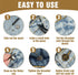 16 PCS Jeans Buttons, No Sew Jean Button Replacement with Screwdriver Reusable Pants Button Tightener for Waist Buttons for Loose Jeans Trousers A...