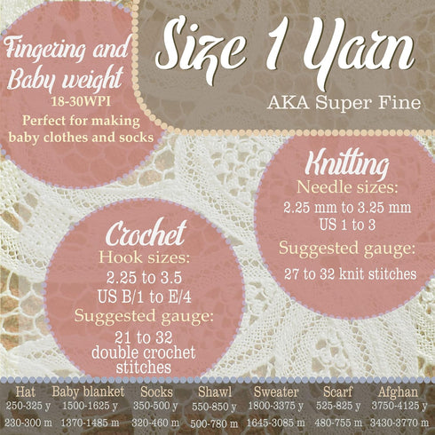 JubileeYarn Amigurumi Select Yarn - Baby Acrylic - Daisy - 4 Skeins......