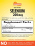 Selenium 200mcg | 60 Tablets | High Potency Formula | Vegetarian, Non-GMO, and Gluten Free Essential Mineral Supplement | By Sundance...