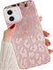 J.west Case Compatible with iPhone 12/12 Pro 6.1-inch, Luxury Saprkle Bling Glitter Leopard Print Design Soft Metallic Slim Protective Phone Cases...