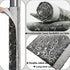 Volecy Refrigerator Door Handle Covers, Set of 6 Washable Cloth Decor Keep Appliance Clean for Fridge Microwave Stove Bathroom Catch All Stains Dust Dirty Fingerprint(Printed Grey Velvet)
