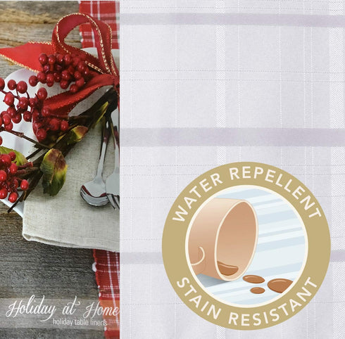 Newbridge 60 x 84 Inch Oval Fabric Tablecloth, Elegance Plaid, 100% Polyester, No Iron Soil Resistant Dining Room, Party and Banquet Table Cover, ...