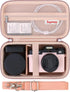 Vlogging Camera Case Compatible with Duluvulu/for TEBNGIHNM/for zheozeig/for Oiadek 4K Digital Camera, Vlog Camera Carrying Case for Lens, Usb Cab...