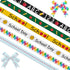 6 PCS Back to School Ribbons for Crafting, 3/8" Width Grosgrain Ribbon Yellow Green Ribbon Preschool Apples ABC Craft Ribbons for Kindergarten Dec...