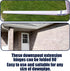 4 Pack Gutter Downspout Extensions Gutter Hinges Downspout Extension for Rectangle or Square Downspout...
