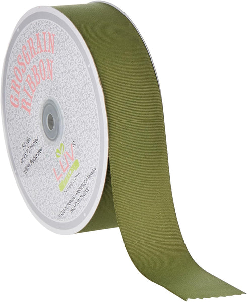 Creative Ideas Solid Grosgrain Ribbon, 1-1/2-Inch by 50-Yard, Moss Green...
