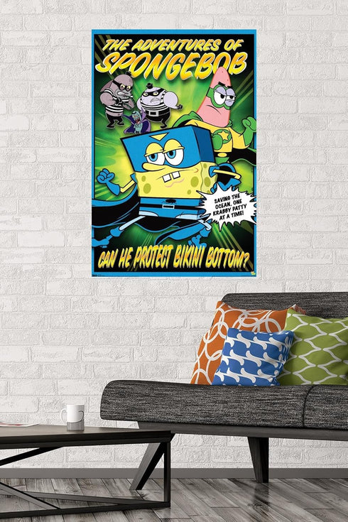 Trends International Nickelodeon Spongebob - Funny Wall Poster, 22.375" x 34", Premium Unframed Version...