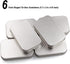 6 Pack Hinged Tin Box Containers - 3.7 x 2.4 x 0.8 inch Metal Tins Storage Boxes with Lids, Rectangular Empty Small Home Craft Organizer for Gift,...