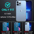 for iphone 13 Pro Max Case, Military Grade 3 in 1 Heavy Duty Shockproof/Drop Proof/Dust Proof Case with 2Pcs Tempered Glass Screen Protector (Aqua...
