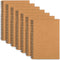 LABUK 7 Pack Blank Notebook 100 Pages Unlined Spiral Notebook Journal Bulk Sketch Books 8.3"x 5.5" Soft Cover Kraft Memo Notepads Diary Planner, 5...