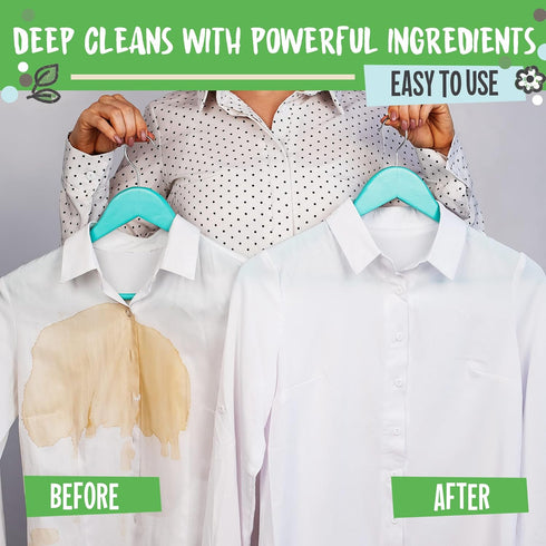 Unscented Laundry Detergent Sheets - 40 Eco Sheets for Up to 80 Loads - Fragrance-Free, Zero Plastic Packaging, Travel Laundry Detergent...