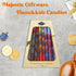 Majestic Giftware Multicolor Hanukkah Candles - CP20 | 45 Dripless Handcrafted Chanukah Candles for All 8 Nights of Hanukkah | Manufactured by Saf...