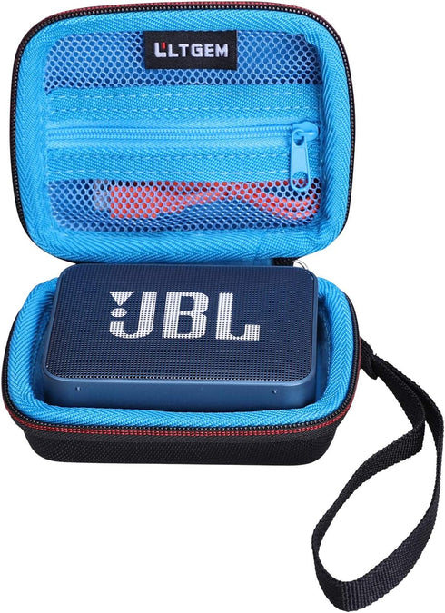 LTGEM Hard Travel Carrying Case for JBL GO2 / GO Waterproof Ultra-Portable Bluetooth Speaker, Black+Blue...