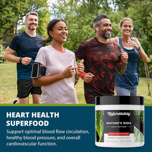 Heart Health Beet Root Powder - Circulation & Energy Support, Vegan Superfood Supplement - Doctor Formulated, Non-GMO & Gluten-Free - Promotes Hea...