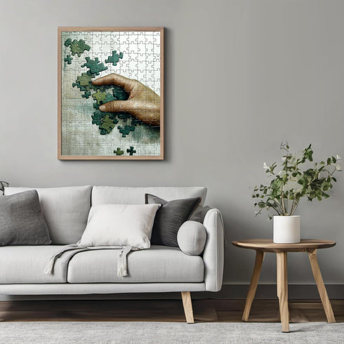 Posterizer 1 pcs-cute unique puzzle pieces art-Abstract & Modern Art Gift for Art Lovers Decorations for Bedroom, Office, Living Room - unframed w...