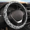 Hawaiian Polynesian Tribal Tatoo Car Steering Wheel Cover for Women Men 14-15 Inch Stretch Cloth Anti-Slip Wrap Protector Case Fit Universal Auto ...
