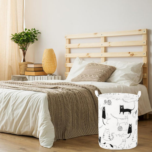 Foldable Baby Laundry Basket Hamper for Nursery Girl Boy kids Clothes laundry hamper basket Portable Tall Collapsible Cute Laundry Basket Organize...