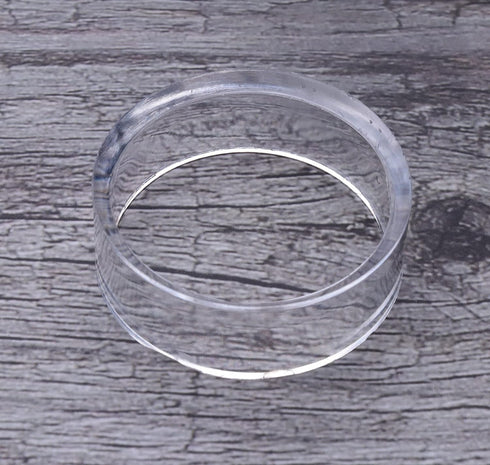 sowaka 9 Pcs Display Stands Acrylic Clear Small Round Baseball Ring Stands Easel Holders for Soft Ball Tennis Ball Spheres Marbles Collection (Med...