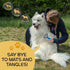 2 in 1 Pet Hair Dematting Tool, Tough Mats and Tangles, Undercoat Rake Comb, Dogs, Cats, Rabbits, Hairy Pets, Holiday Gift, Professional Grooming ...