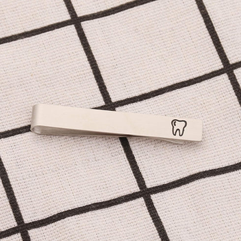 AKTAP Mens Tie Clip Dentist Gifts Dental Hygienist Gift Tie Bar Clip for Dental Student Dental Graduate (Mens Tie Clip)...