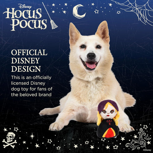Hocus Pocus Sarah Sanderson Plush Squeaky Toy for Dogs, 6” | Halloween Themed Dog Toys, Plush Squeaker Hocus Pocus Toy | Disney Hocus Pocus Gifts ...