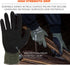 Ergodyne ProFlex 7042 Cut Resistant Work Gloves, ANSI A4, Contact Heat Resistant, Sandy Nitrile Coated Palms, 18g Aramid, Green, Large US...