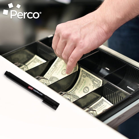 Perco Counterfeit Money Detector Pen - Easy to Use and Reliable Universal Currency Fake Bill Checker for Personal & Commercial Use - Ensures Authe...