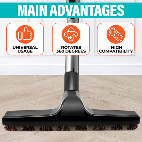 Hardwood Floor Cleaning Brush Vacuum Attachment - Horse Hair Vacuum Attachment Wood Floor Cleaner Soft Brush for Carpet Cleaning - Horse Hair Brus...