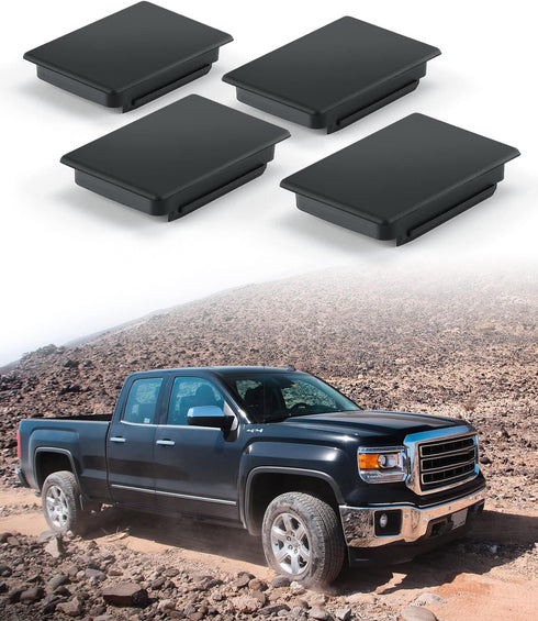 JOYTUTUS Stake Pocket Cover Trucks Bed Rail Stake Covers Compatible with 1999-2014 Chevy Silverado and 2010-2014 GMC Sierra - 4 Pack...