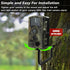 Trail Camera Mount, Trail Camera Holder, Hunting Accessory, 3 Pack Tracking Camera Bracket, Tree 1/4" x 20 Screw Mounting Brackets for Reliable Ca...