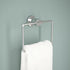 DELTA FAUCET NIC46-PC Nicoli Wall Mount Square Closed Towel Ring Bath Hardware Accessory in Polished Chrome...