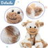 Hopearl Adorable Plush Cow Toy Floppy Dairy Cattle Soft Stuffed Animal Cute Birthday for Boys Girls Kids Toddlers, Light Brown, 9''...