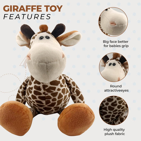 Kid Land stuffed Giraffe Plush Animal Toy, 7.5-Inch Super Soft Animal Toy with Realistic Details, Great for Kids and Baby Nurseries...