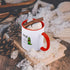 3dRose 11oz Coffee Mug Two Tone Red, Rawr Means I Love You in Dinosaur - Dinosaur Collectibles and Cool Dinosaur Gifts, Unique Dinosaur Themed Gif...