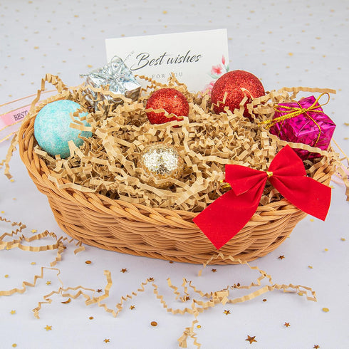 Caleihd Crinkle Cut Paper Shred Packing Grass Cushion Paper Streamer for Christmas Wedding Birthday Bridesmaid Engagement Craft Gift Boxes Bags Ba...
