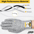 JPP Premium Cut Resistant Gloves, CE Level 5 Protection, PU Coated Cut Proof Work Gloves with Firm Grip, Breathable and Lightweight, 3D Comfort Fi...