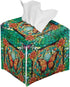 Butterfly Rose Print Tissue Case Cover Square, Waterproof Tissue Box Cover for Home Office, Foldable Kleenex Tissues Cube Boxes with Bottom Belt, ...